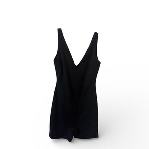 Reoria Women's Sexy V Neck Sleeveless Bodycon Romper.
